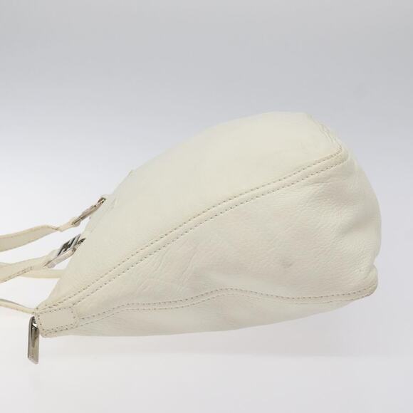 FENDI Hand Bag Leather White Silver - Picture 5 of 12